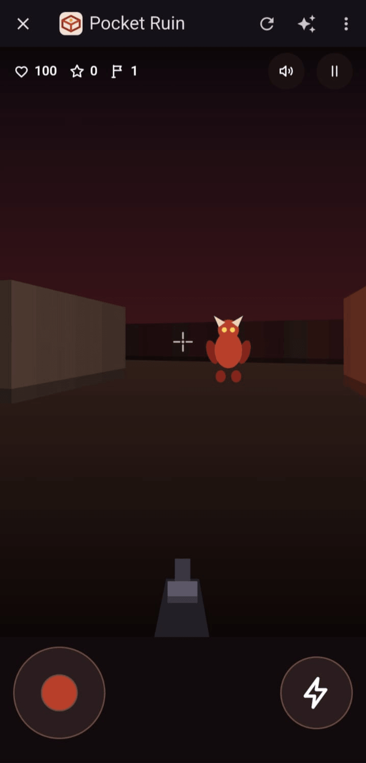 Pocket Ruin, a mini game built with Pocket Opus
